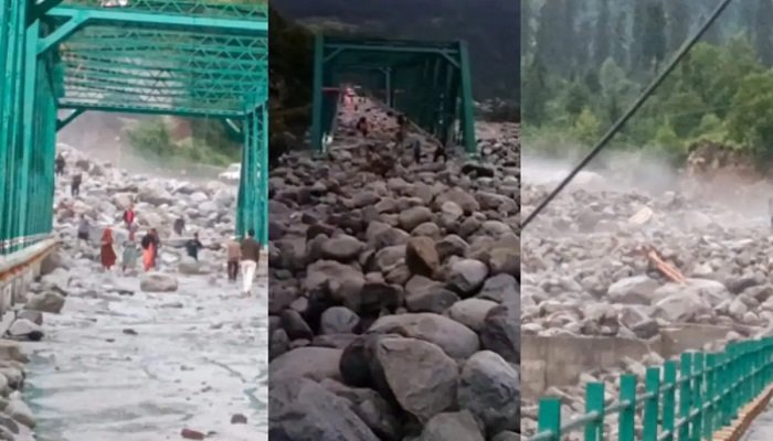 अंजनी महादेव में बादल फटने से पलचान में भारी तबाही, येलो अलर्ट जारी