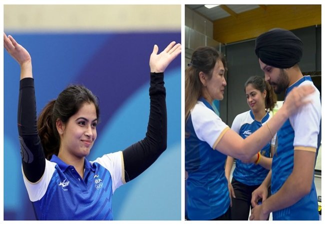 Wशूटिंग में भारत को मिला दूसरा मेडल; सरबजोत सिंह के साथ मिलकर मनु भाकर ने रचा इतिहास