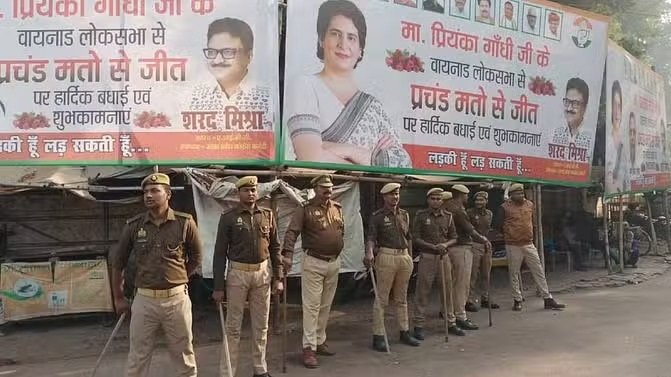 Wसंभल जाने को तैयार कांग्रेसी, रोकने को पुलिस ने कसी कमर