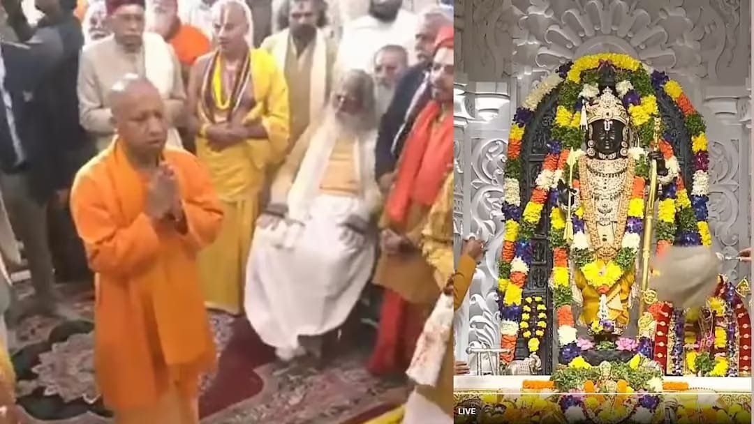Wरामलला की प्राण प्रतिष्ठा का वार्षिकोत्सव शुरू, अयोध्या में भक्तों का उमड़ा सैलाब
