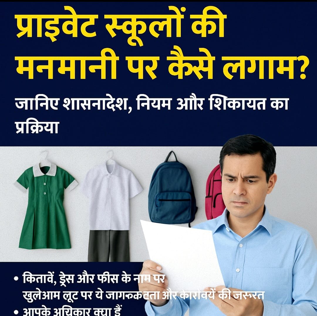 प्राइवेट स्कूलों की मनमानी पर कैसे लगे लगाम? जानिए शासनादेश, नियम और शिकायत की प्रक्रिया