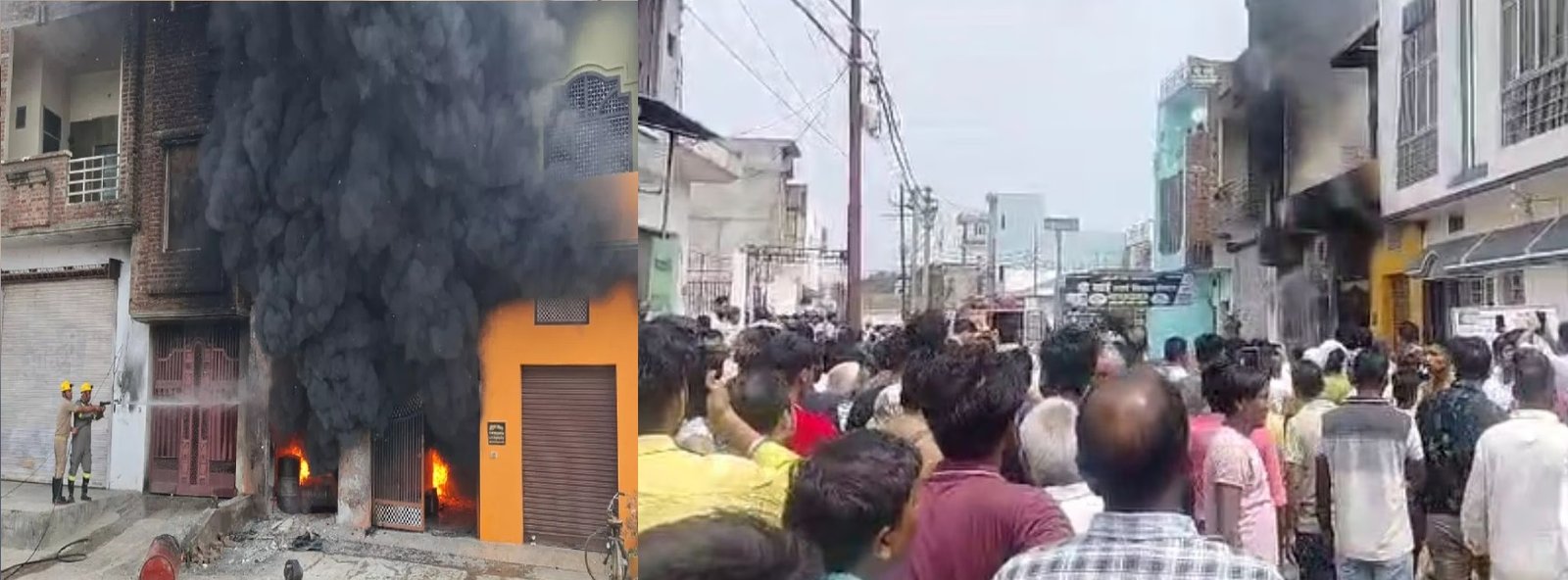 Wशादी वाले घर में लगी आग, चपेट में आया दूल्हे का भाई