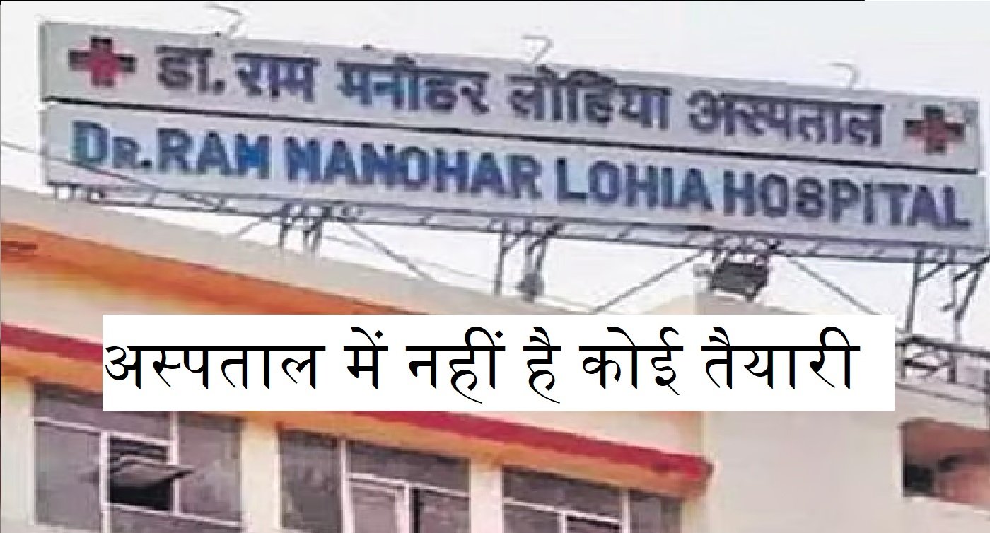 Wकोरोना की आहट लेकिन लोहिया अस्पताल में नहीं है कोई तैयारी