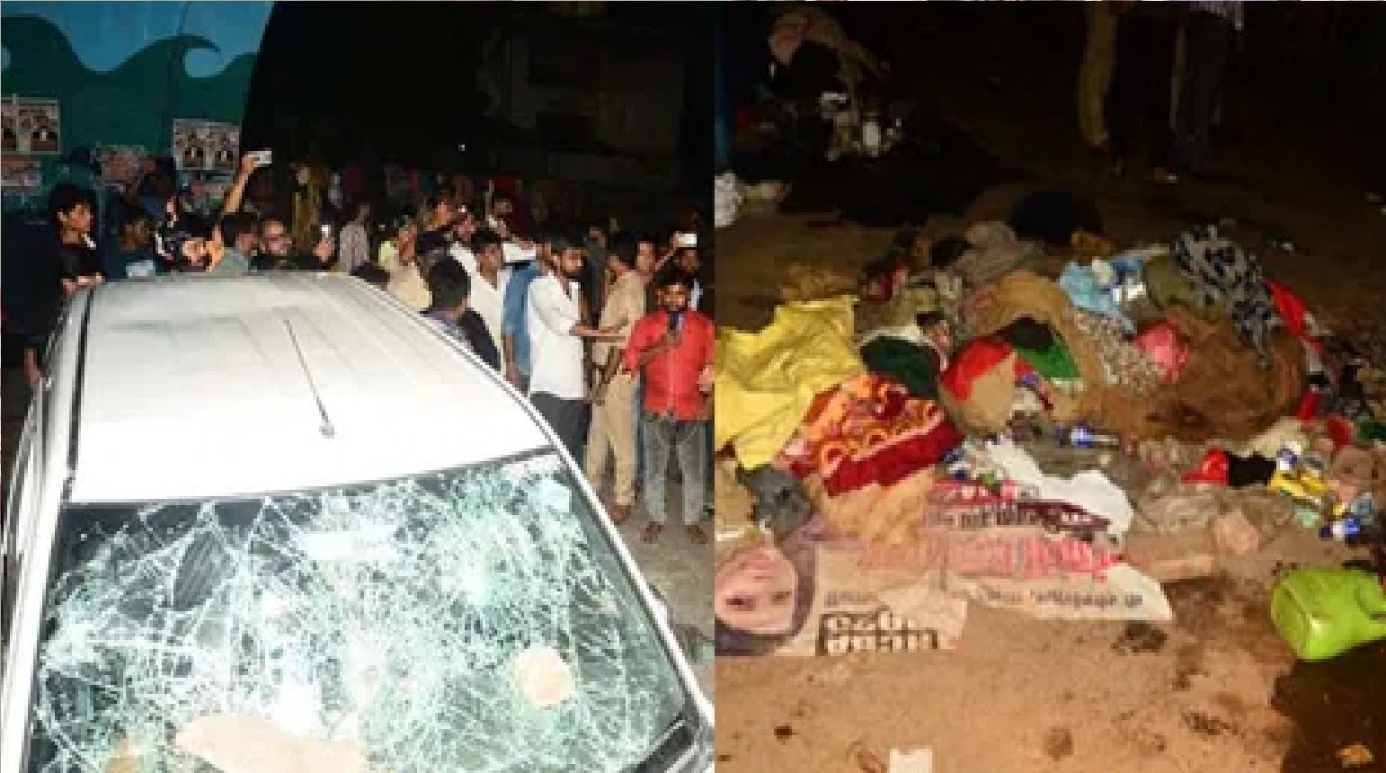 Wप्रयागराज: फुटपाथ पर लेटे लोग सो गए मौत की नींद, तेज रफ़्तार कार ने रौंदा, दो की मौत 4 घायल