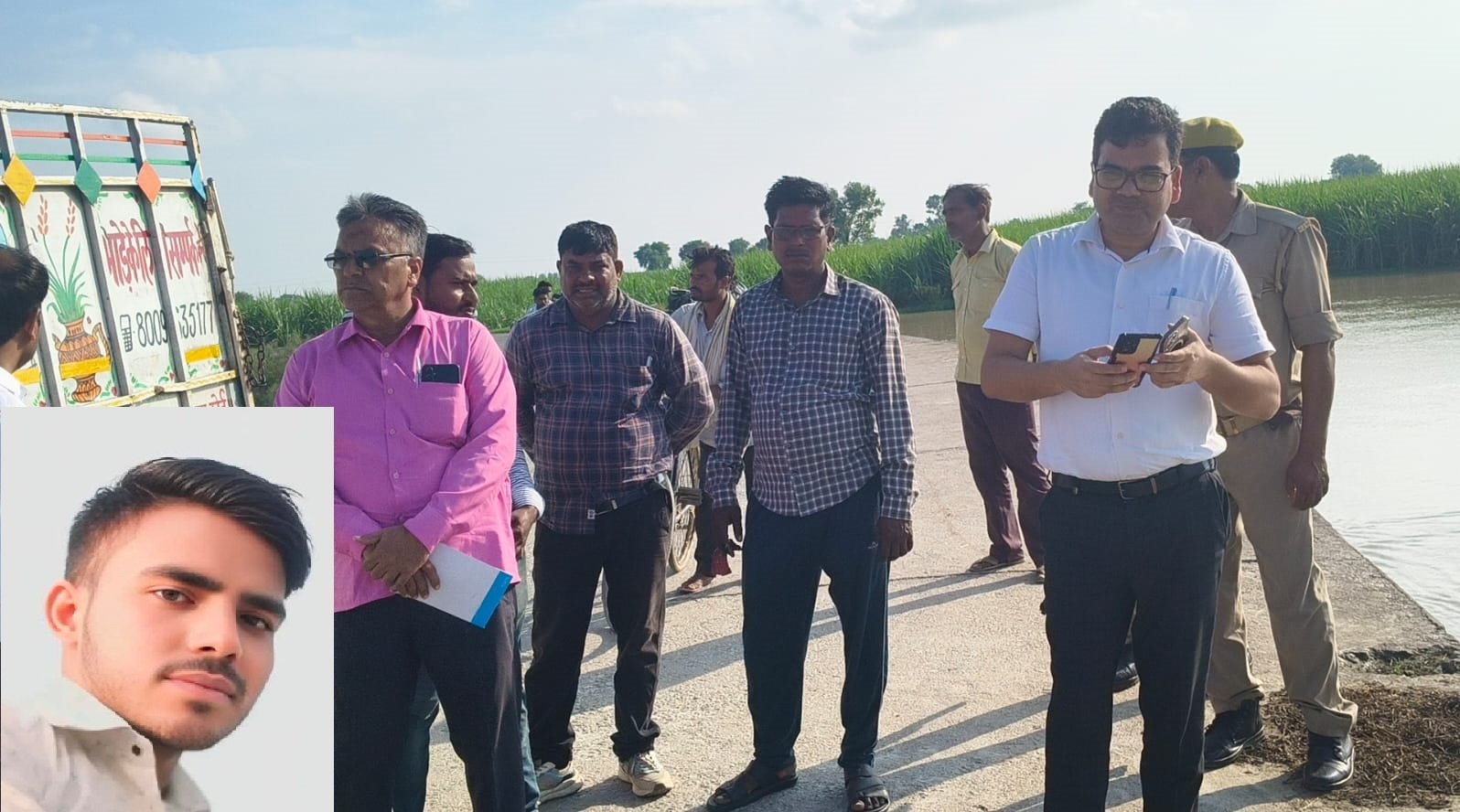 Wबाढ़ के पानी में डूब कर युवक की मौत, मौके पर पहुंचे उप जिलाधिकारी